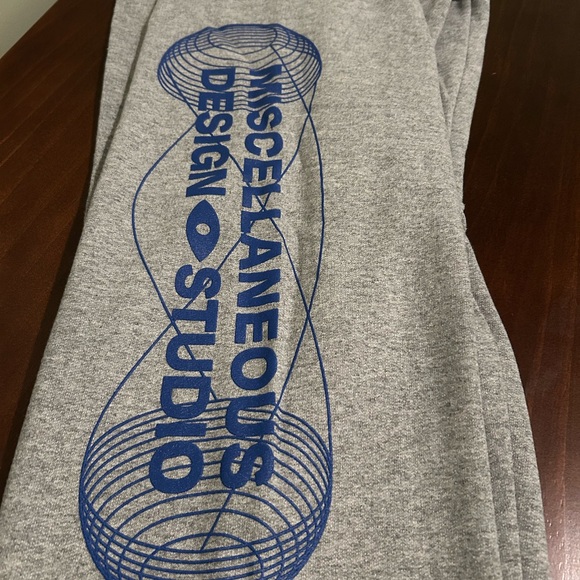 NWOT “Embrace the Journey” Grey Sweatpants by Miscellaneous Design Studios - Picture 2 of 4